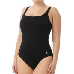 TYR Maillot De Bain Solid Scoop Neck Controlfit