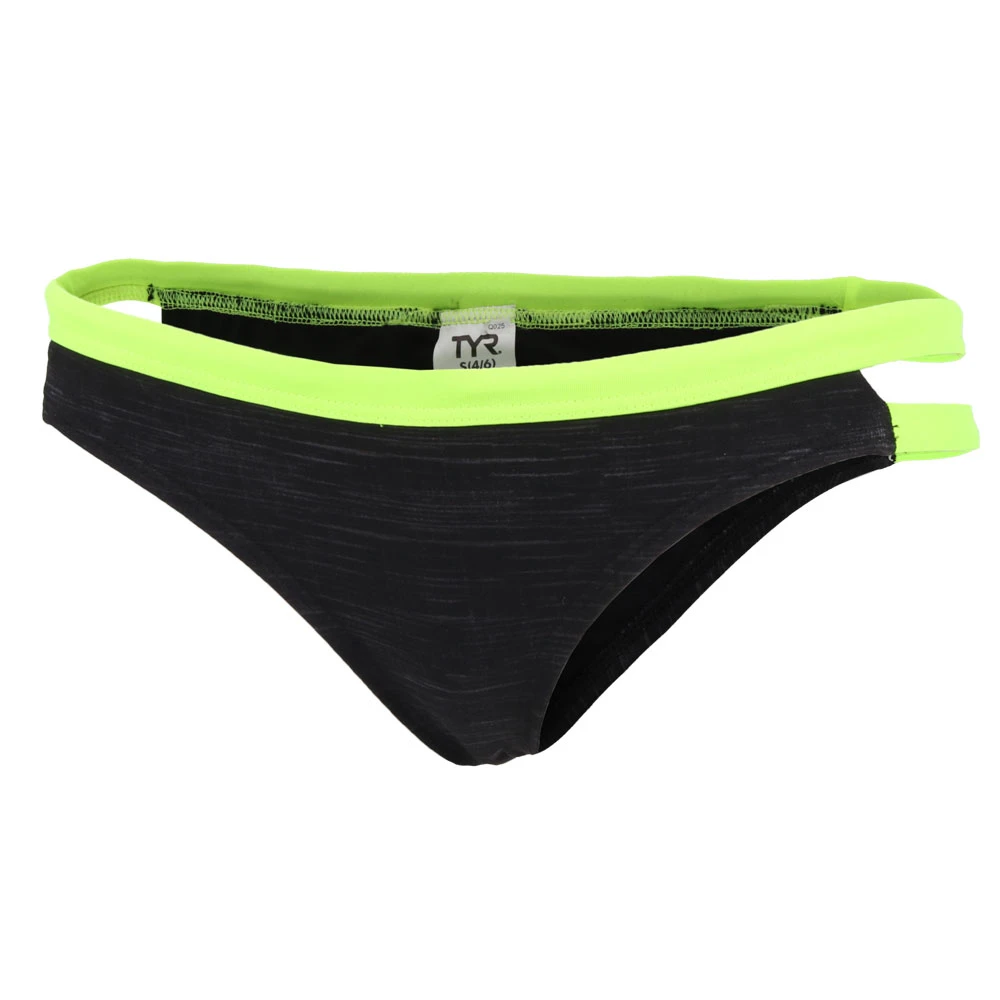 TYR Women’s Sandblasted Cove Bikini Bottom - Black 3 TYR Women’s Sandblasted Cove Bikini Bottom - Black