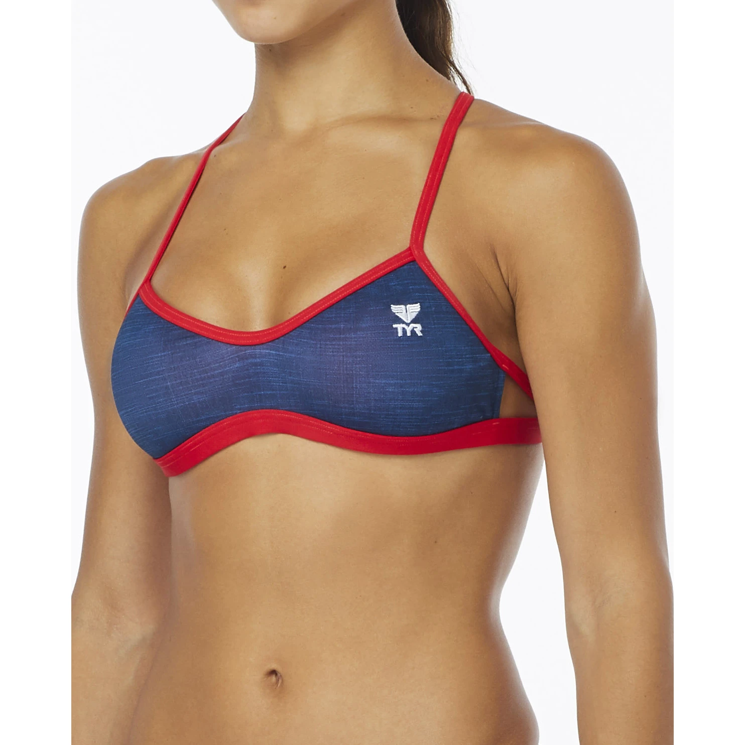 TYR Sandblasted Mojave Tieback Women Bikini Top - Navy 6 TYR Sandblasted Mojave Tieback Women Bikini Top - Navy – Image 4