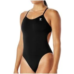 TYR Solid Durafast Elite Cutoutfit Maillot De Bain - Noir