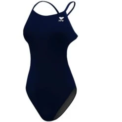 TYR Solid Durafast Elite Cutoutfit Maillot De Bain - Navy