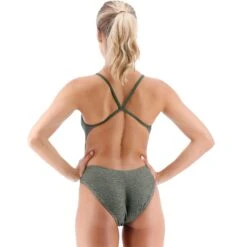 TYR Maillot De Bain Femme - Lapped Cutoutfit - Olive 9 TYR Maillot De Bain Femme - Lapped Cutoutfit - Olive -Tyr tyr women s lapped cutoutfit swimsuit olive 2 1209350