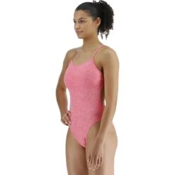 TYR Maillot De Bain Femme - Lapped Cutoutfit - Rose -Tyr tyr womens lapped cutoutfit swimsuit pink 1 1464413