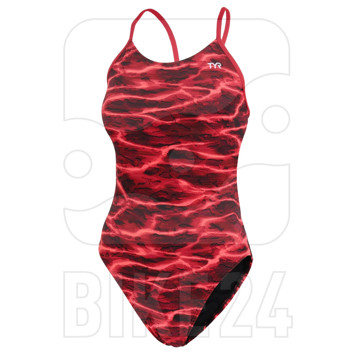 TYR Lambent Cutoutfit Bathing Suit - Red 3 TYR Lambent Cutoutfit Bathing Suit - Red